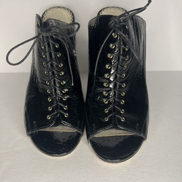 Bebe St. Tropez Mule In Black TP094 Size 8 - Picture 2 of 7